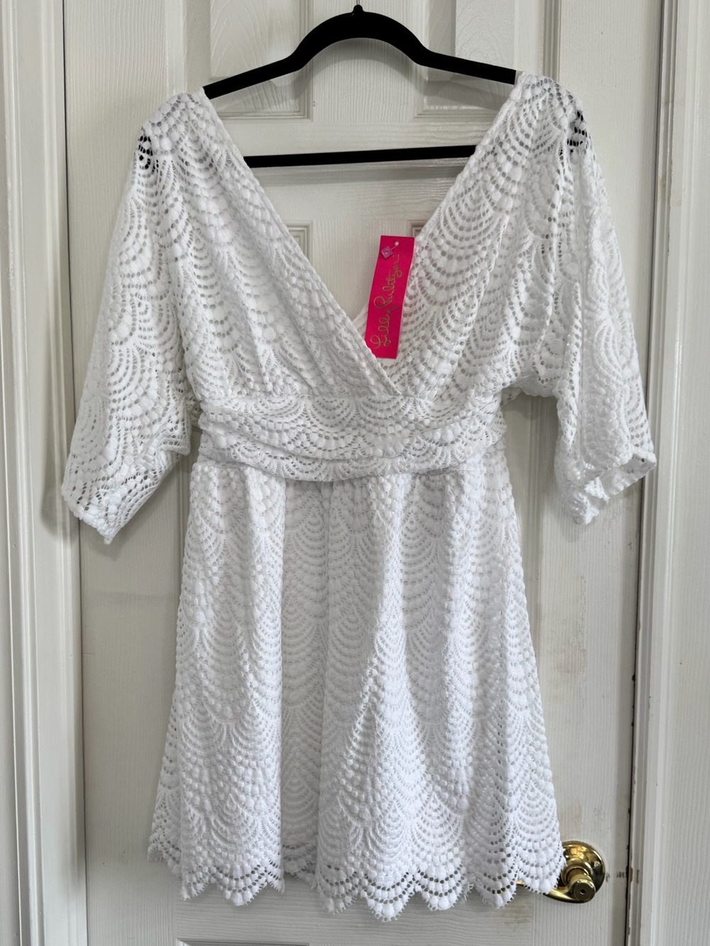 Lilly Pulitzer White Lace Parigi Romper
